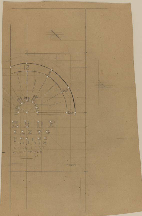 Portrait of Dr. William Thomson: Transfer Pattern for the Eye Chart