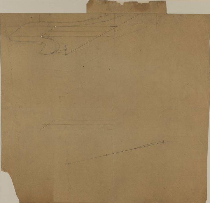 Portrait of Dr. William Thomson: Transfer Pattern for Table Leg