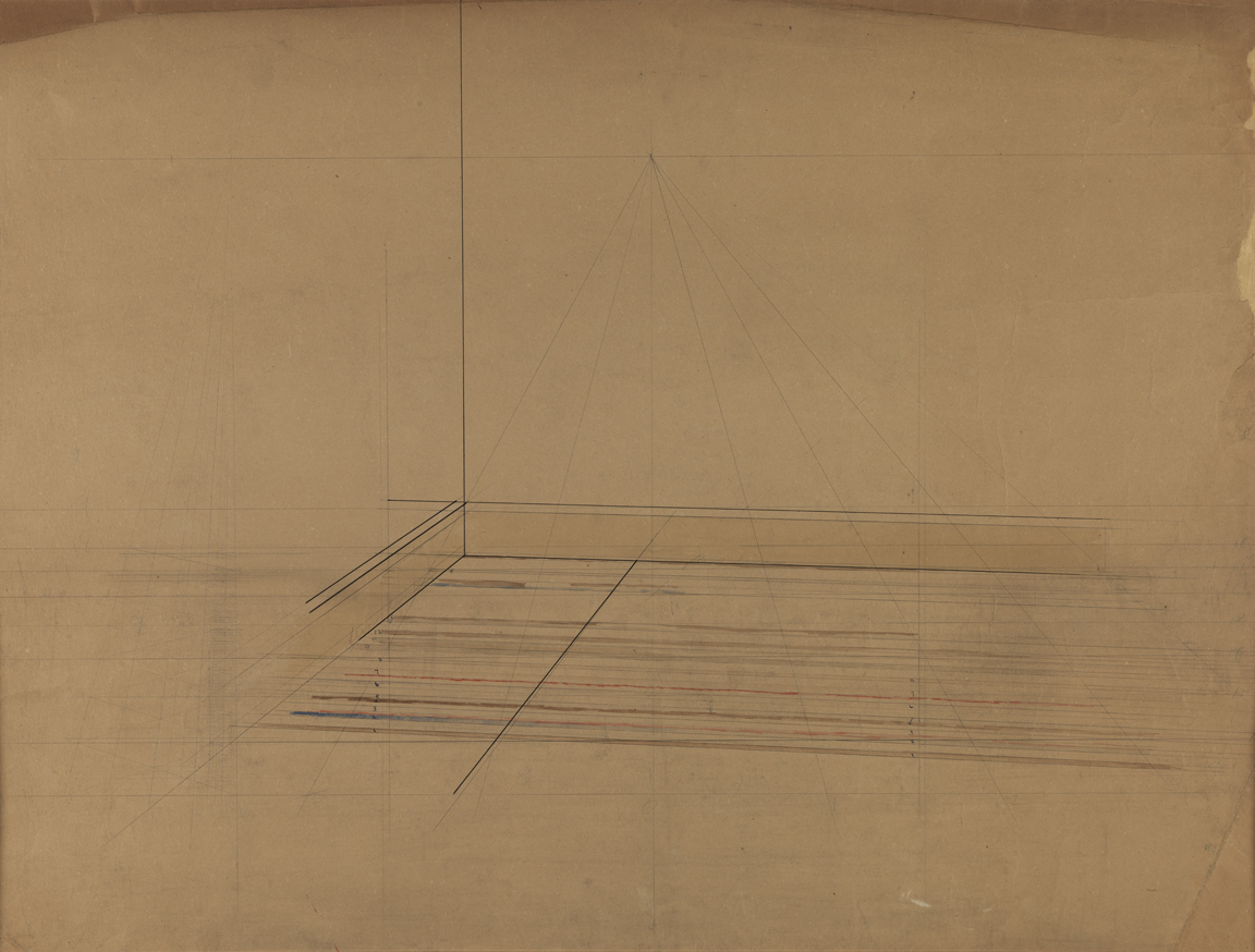 Perspective Study: Floor Boards, Room Corner