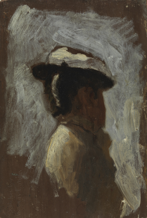 Shad Fishing at Gloucester on the Delaware River: Study of a Woman's Head