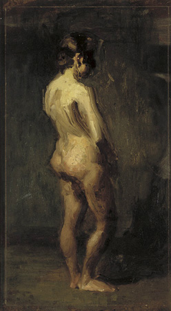Figure Study: Masked Nude Woman