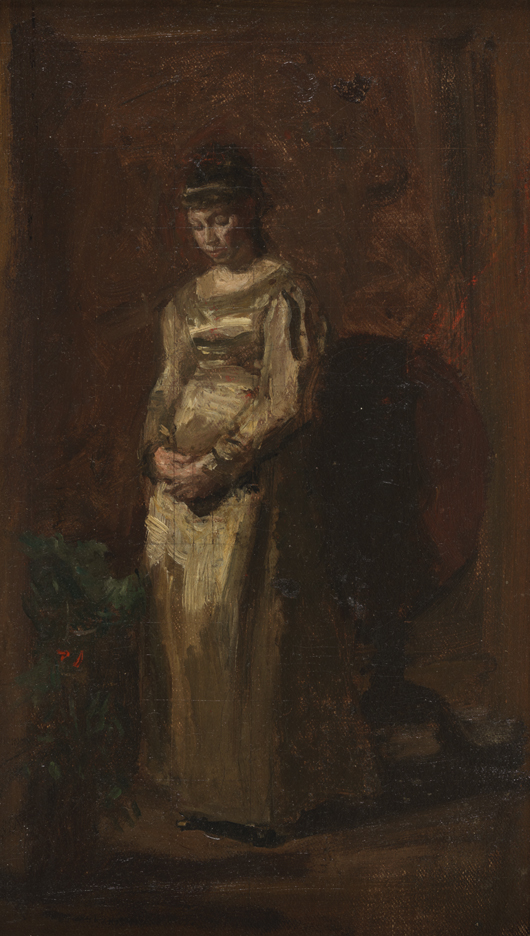 Fifty Years Ago (Young Girl Meditating): Study