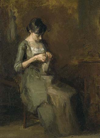 Woman Sewing