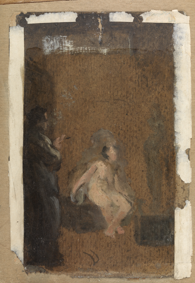 Life Class: Man Sketching from a Model