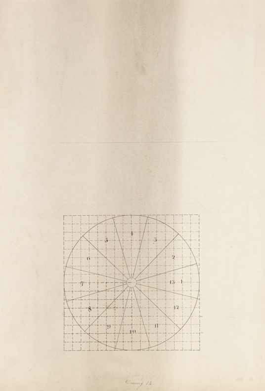 Drawing 14 (Plan of a Spiral Staircase)