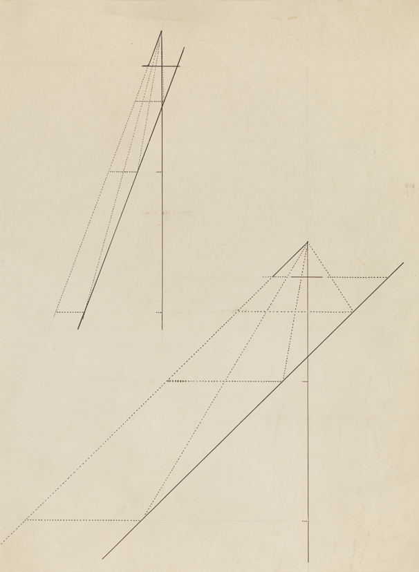 Perspective Study: Unidentified Subject (Sculptural Relief?)