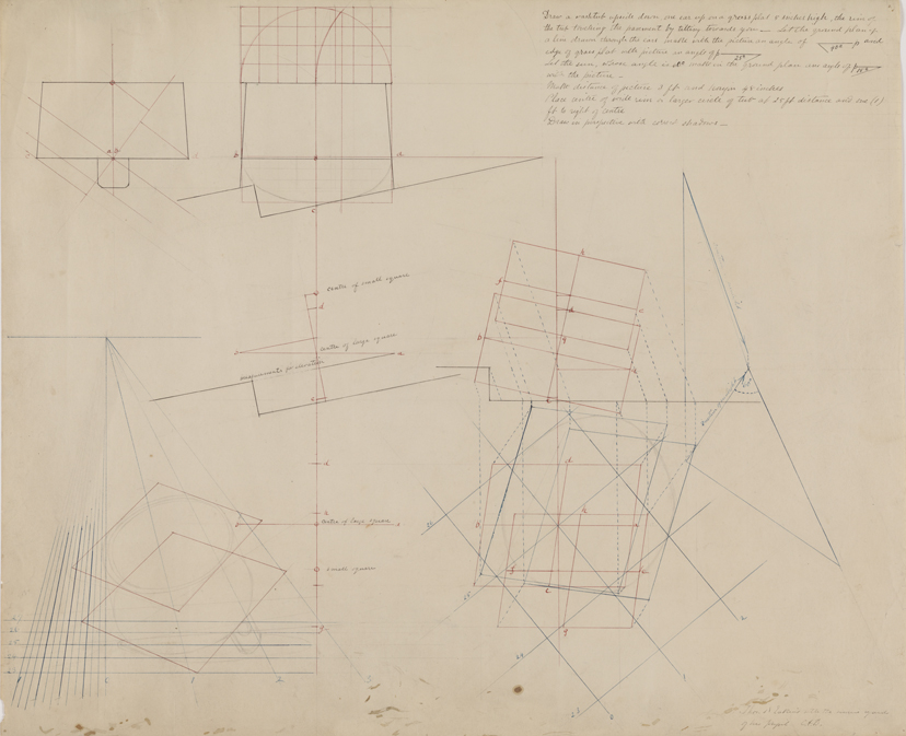 [Perspective diagram: washtub on a slope]