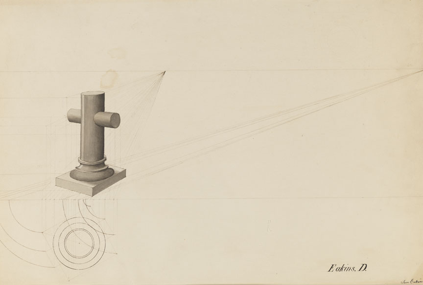Perspective Drawing: Column with Crosspiece