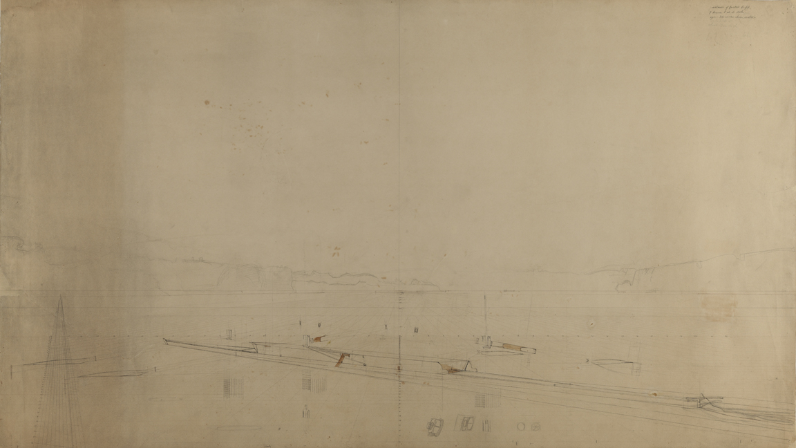 Oarsmen on the Schuylkill: Perspective Study