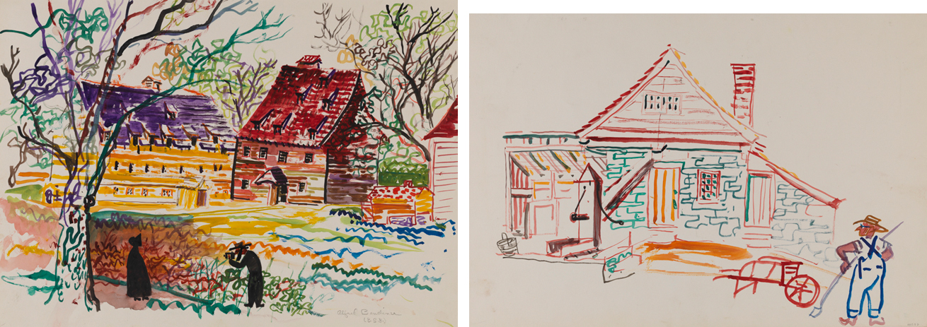 [The Cloisters] recto; [Farmhouse] verso