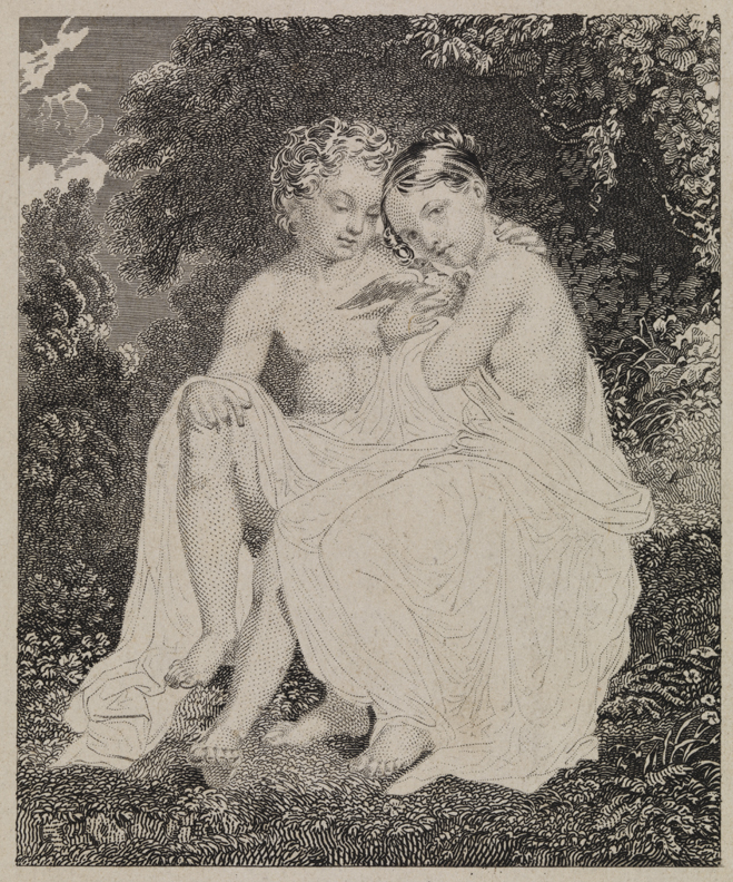 [Two children in classical costume]