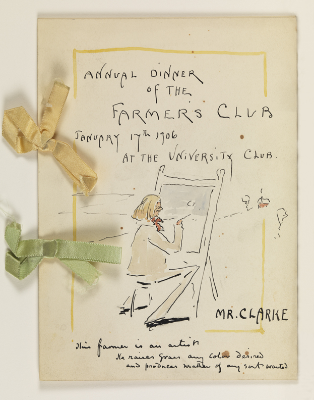 Annual Dinner of the Farmer's Club (Invitation)
