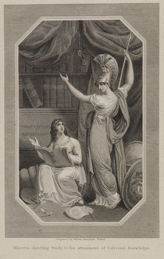 Minerva Directing Study to the Attainment of Universal Knowledge