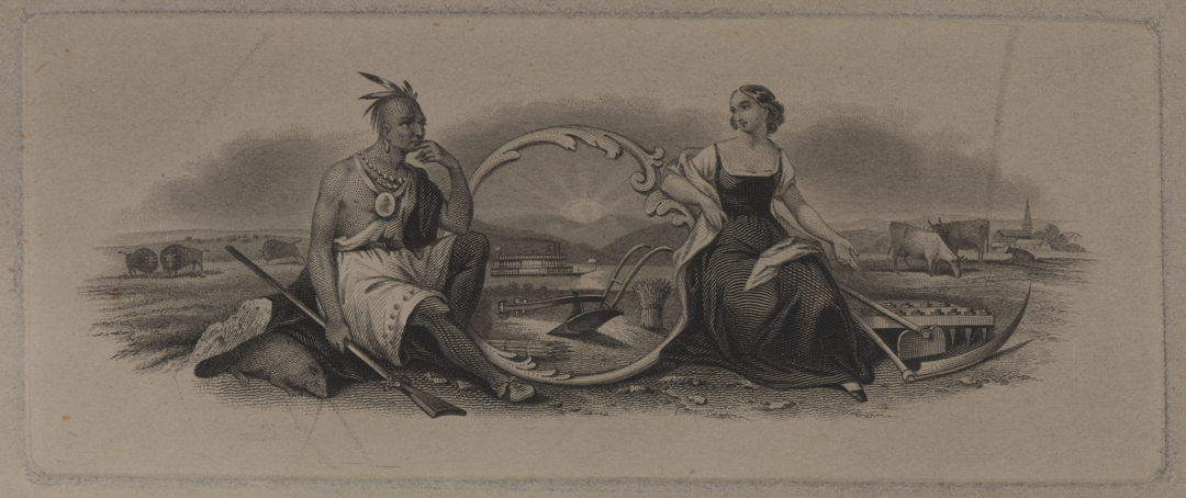 [Allegorical representation of America]