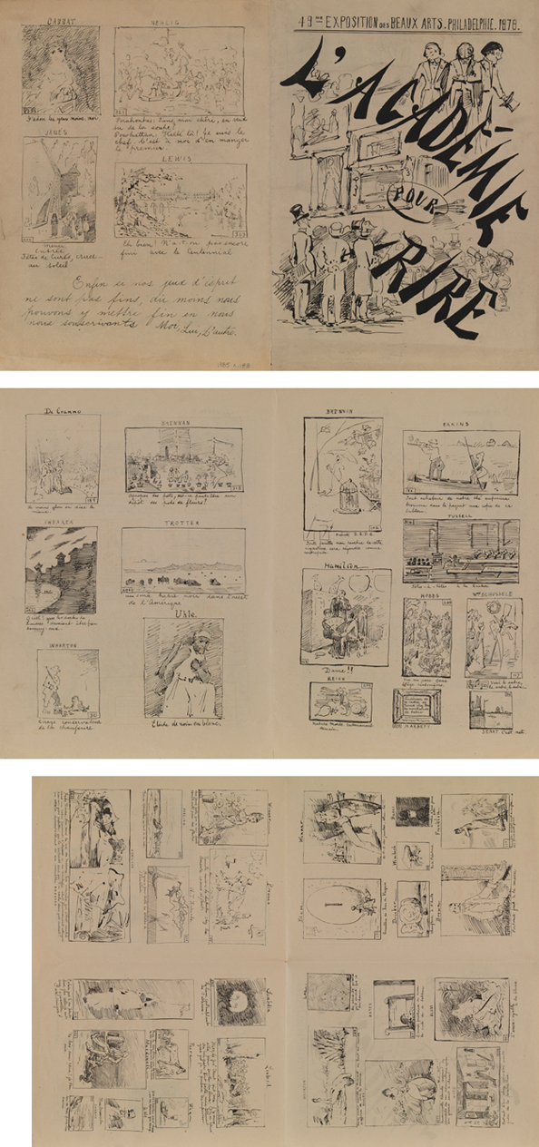 L'Academie Pour Rire (49th PAFA Annual Exhibition, 1878)