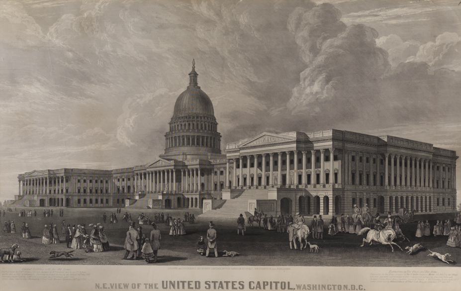 N. E. View of the United States Capitol, Washington D. C.
