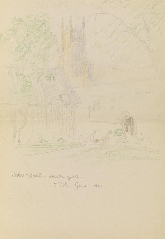 Holder Hall - Small Quad.