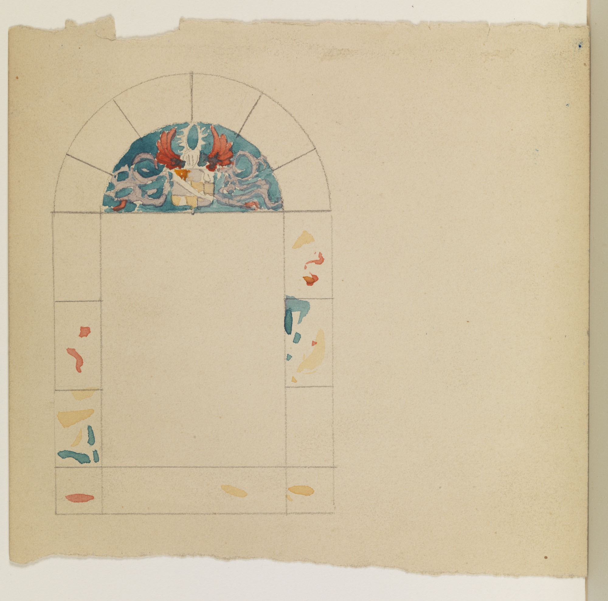 [Princeton Commencement 1783: study for a stained glass window]