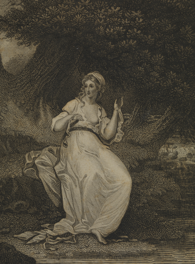 [Thomson's Seasons: Musidora undressing near stream]