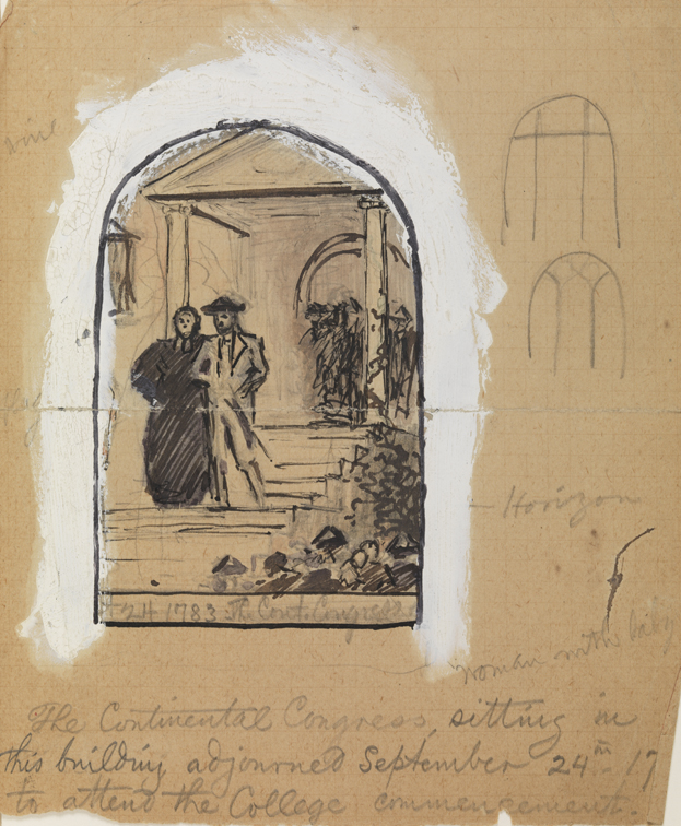 [Princeton Commencement 1783]; [Study for a stained glass window]