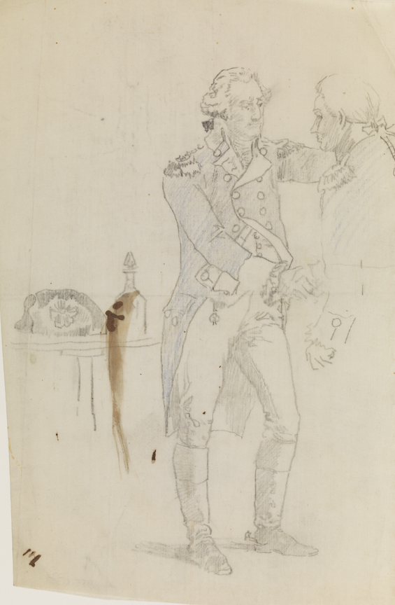 [Princeton Commencement 1783]; [George Washington shaking hands with J. Witherspoon (?)]