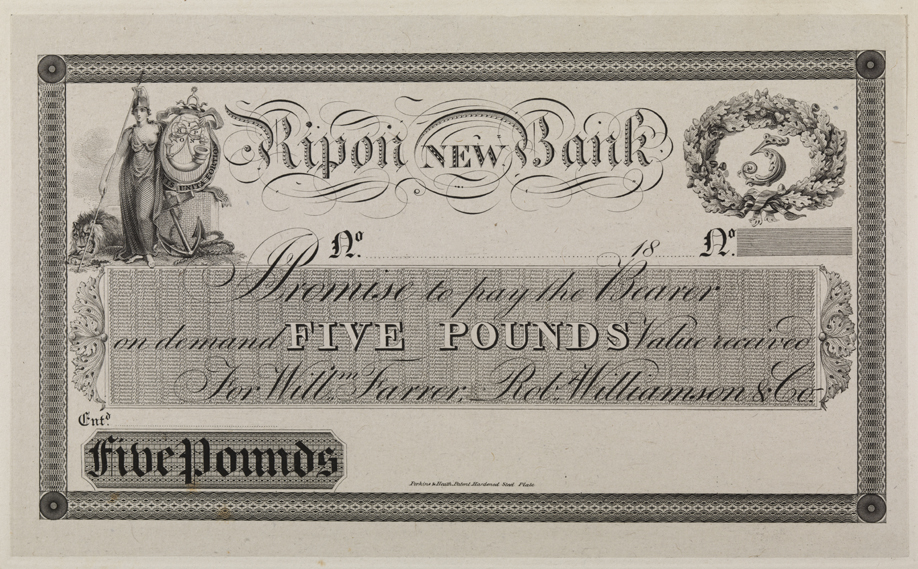 Ripon New Bank Five Pound [note]