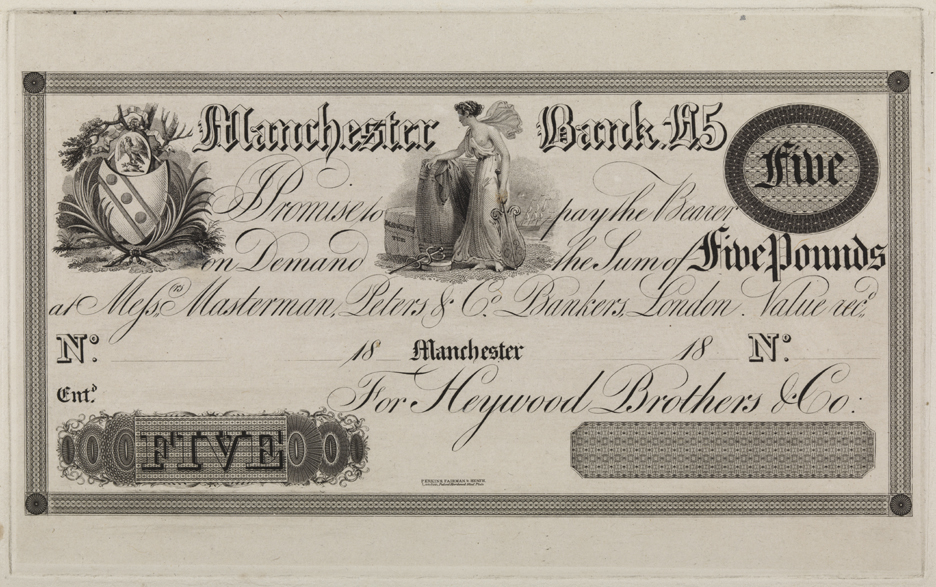 Manchester Bank Five Pound [note]