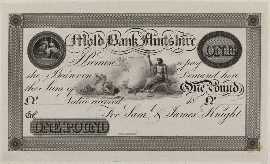 [Mold Bank Flintshire One Pound Note]