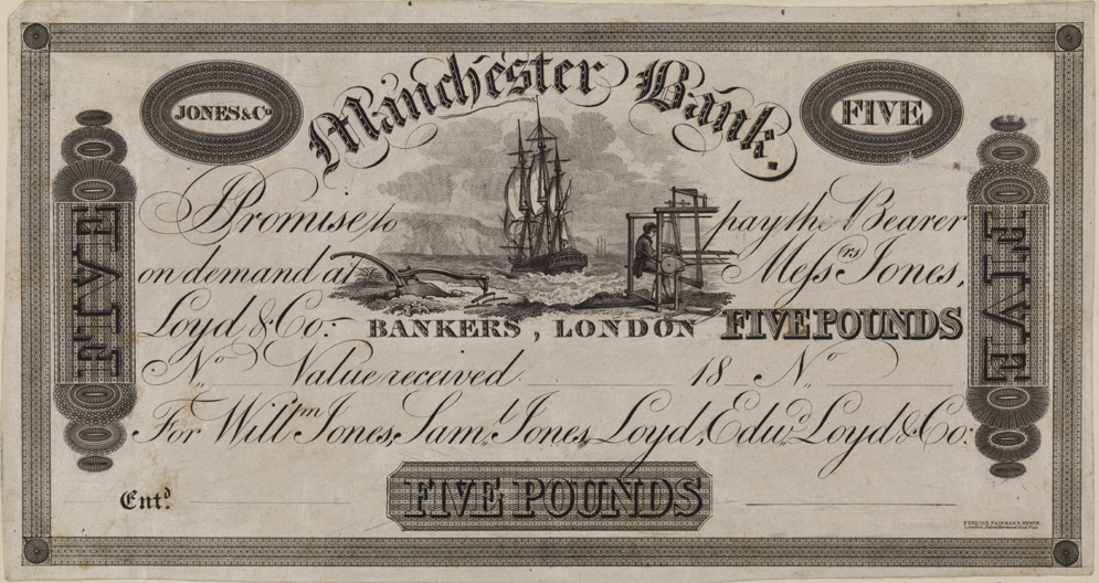 Manchester Bank Five Pound [note]