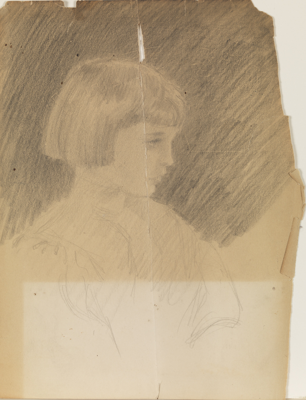 [Profile study of a young girl]