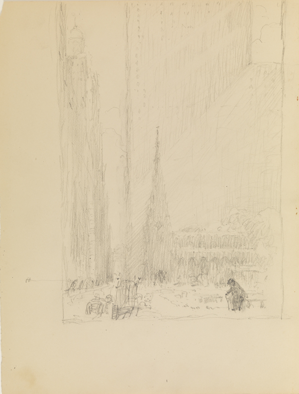 [Skyscrapers and church]