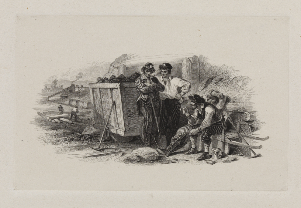 [Coalminers at rest]