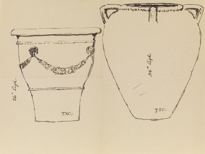 [Two vases]
