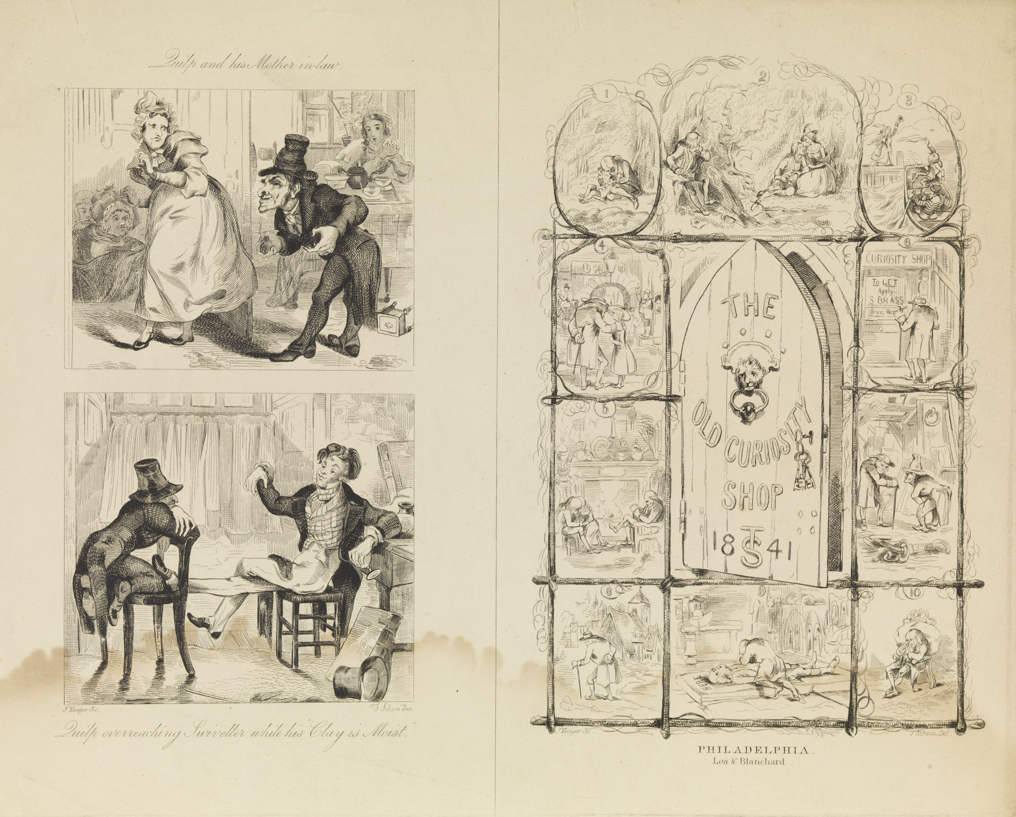 Quilp and his Mother-in-law.; The Old Curiosity Shop