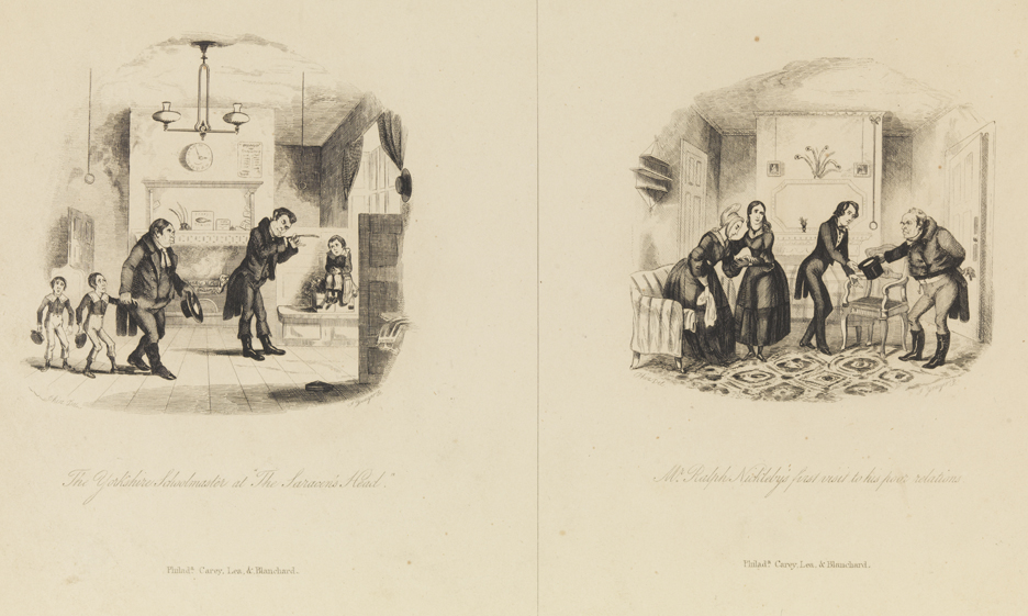 The Yorkshire Schoolmaster at "The Saralen's Head";  Mr. Ralph Nickelby's First Visit to his poor relations