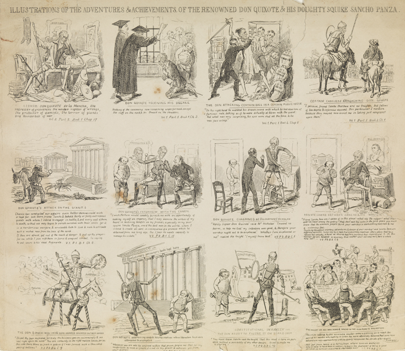 Illustrations of the Adventures & Achievements of the Renowned Don Quixoite & His Doughty Squire Sancho Panza