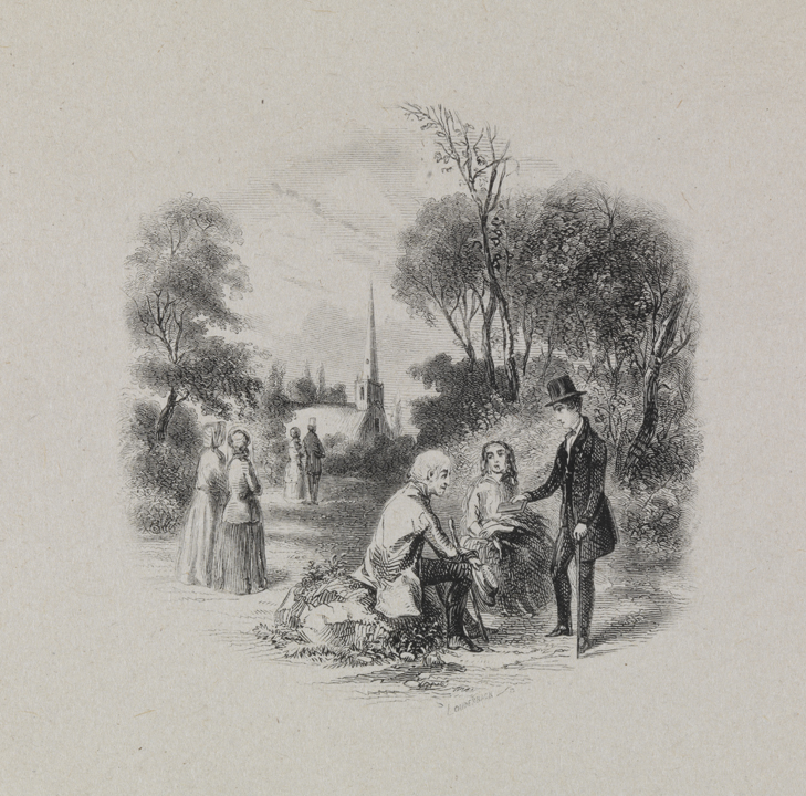 [On the path to church]