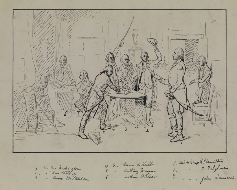 [George Washington and the oath takers]