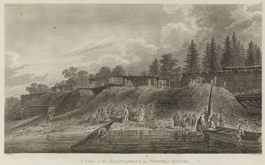 A View of the Habitations in Nootka Sound.