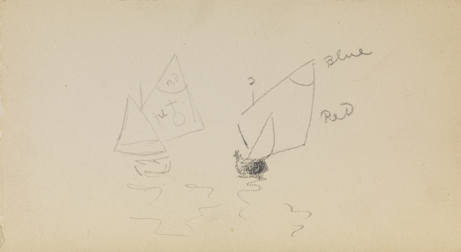 [Compositional study of two sailboats]