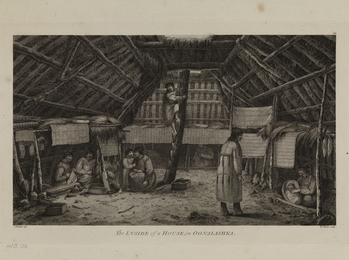 The Inside of a House in Oonalashka