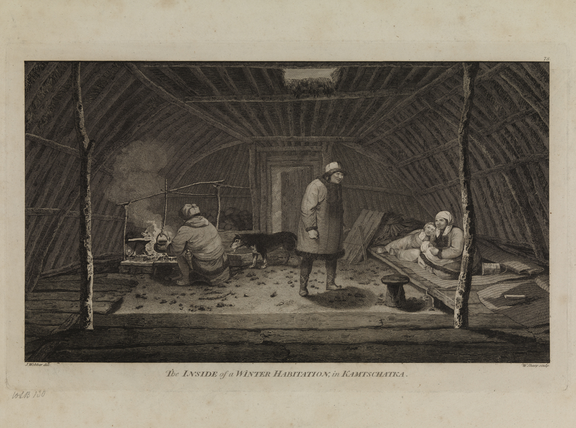 The Inside of a Winter Habitation, in Kamtschatka
