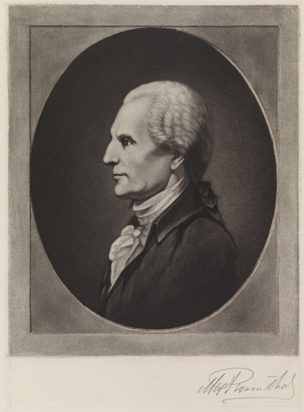 [Profile of an 18th century man]
