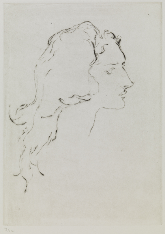 XXV (Female head in profile)