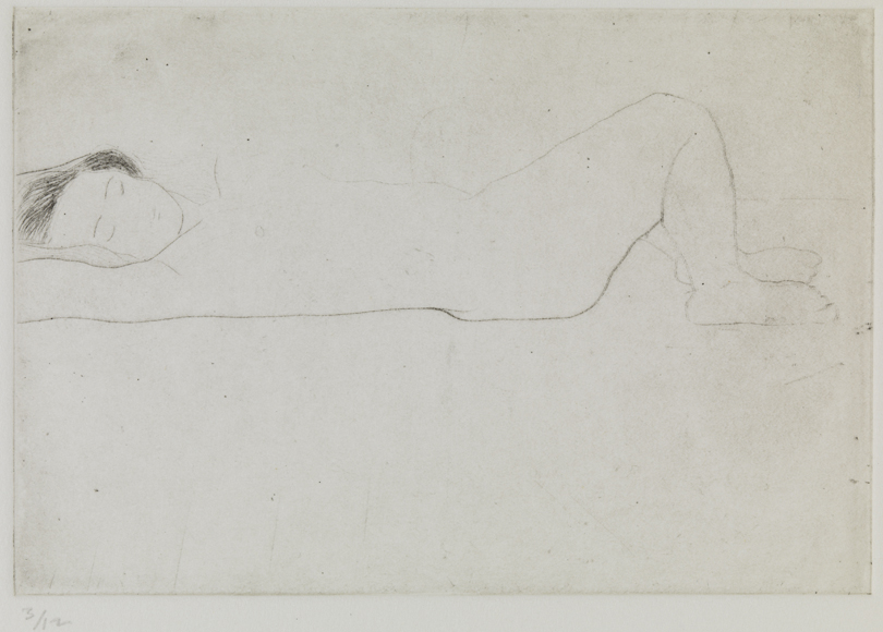 XXVI (Female nude, reclining, eyes closed)