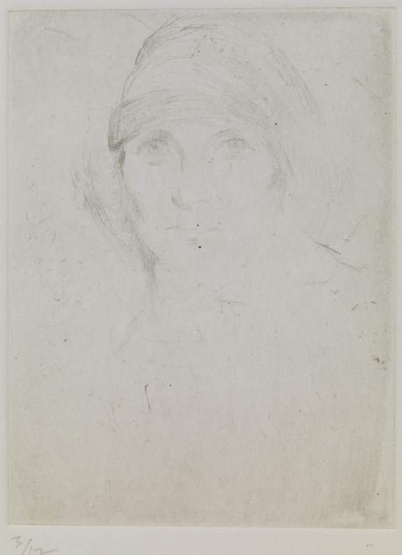 XXXIII (Female head, wearing headband)