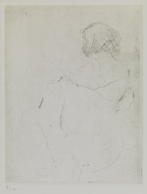 III (Female nude, seated facing left)
