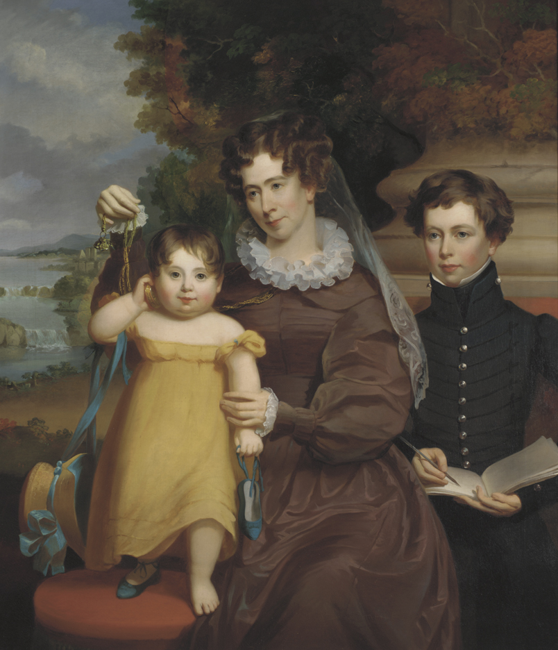 Mrs. Victor René Value, Her Daughter Victoria Matilda, and Her Stepson Jesse René