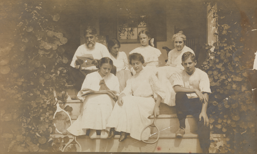 William and Frances Crowell and five of their children