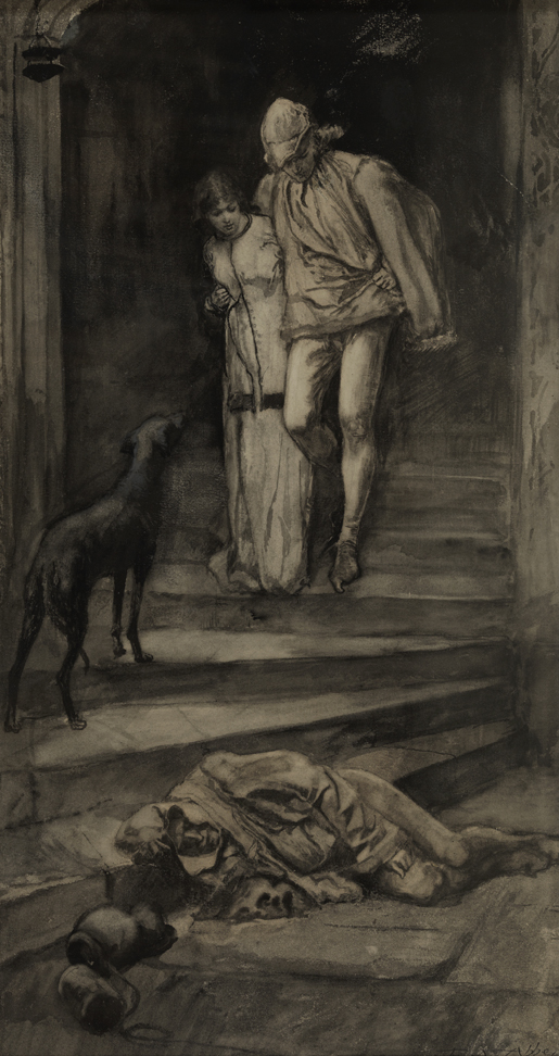 The Eve of St. Agnes: "They glide like phantoms, into the wide hall"